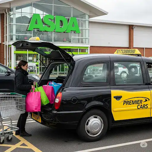 Taxi Near Asda Rivergate Peterborough Town Taxi